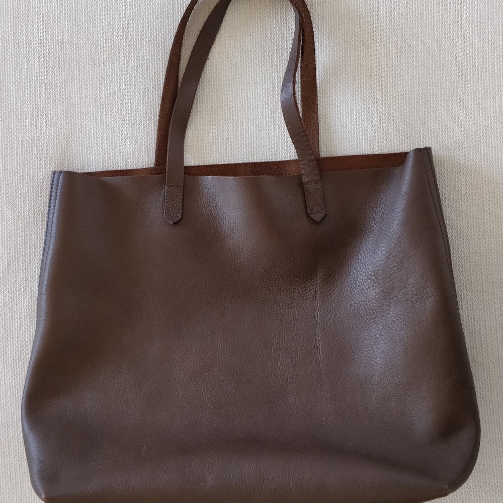 Madewell Transport Tote in Grey-Brown /Castle Rock